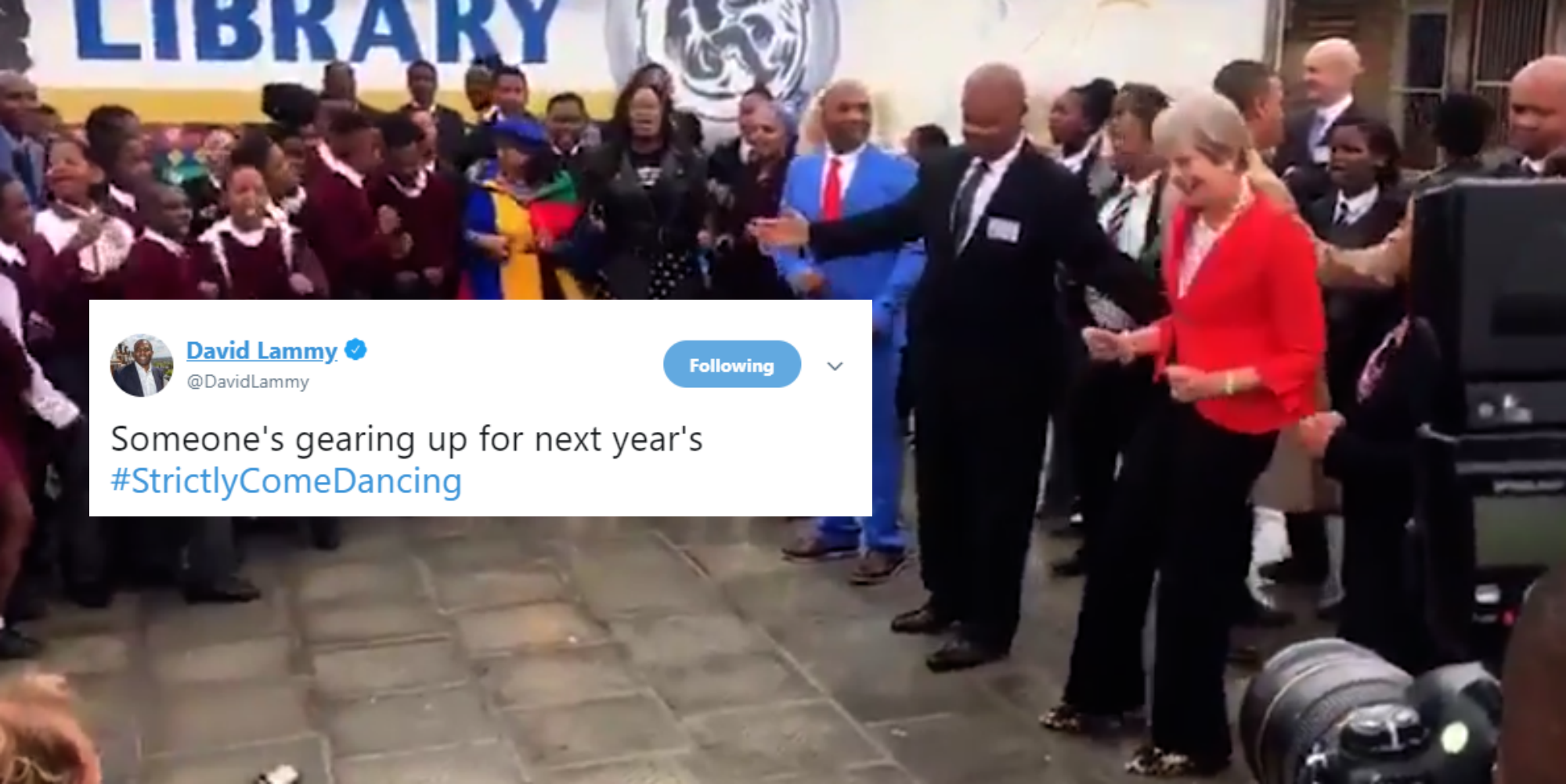 Theresa May Was Filmed Dancing In South Africa And Everyone Made