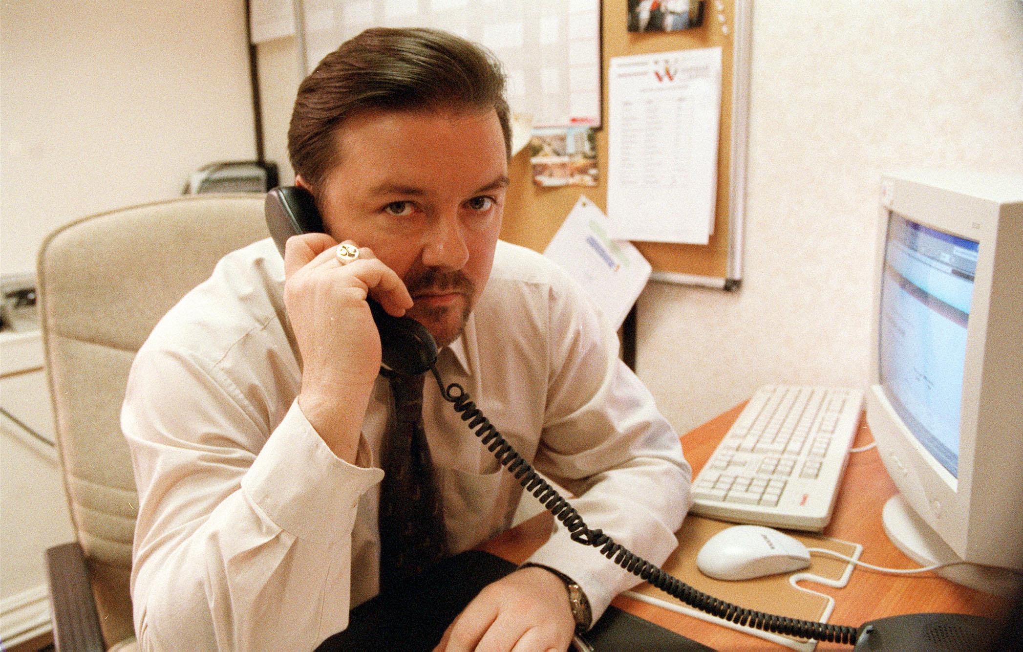 Commander in sheaf: Gervais struck gold with David Brent and ‘The Office’