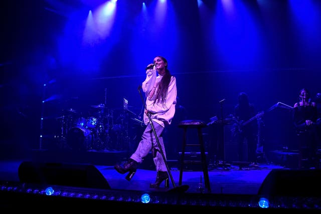 Ariana Grande performs at 'The Sweetener Sessions' presented by American Express and Ariana Grande in Chicago, Illinois, 2018