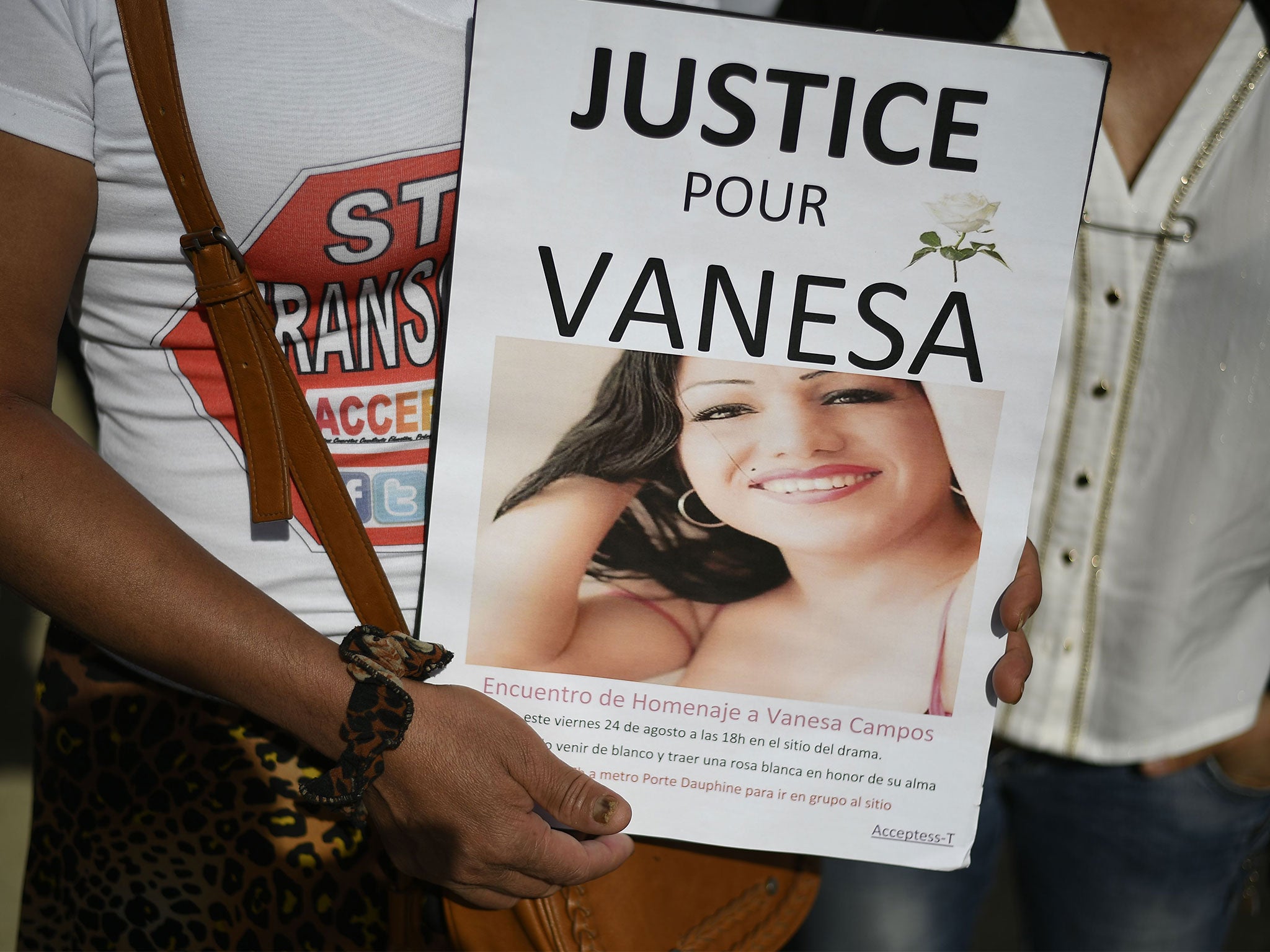 2048px x 1536px - Vanesa Campos: Five charged with murdering Paris transgender sex worker |  The Independent | The Independent
