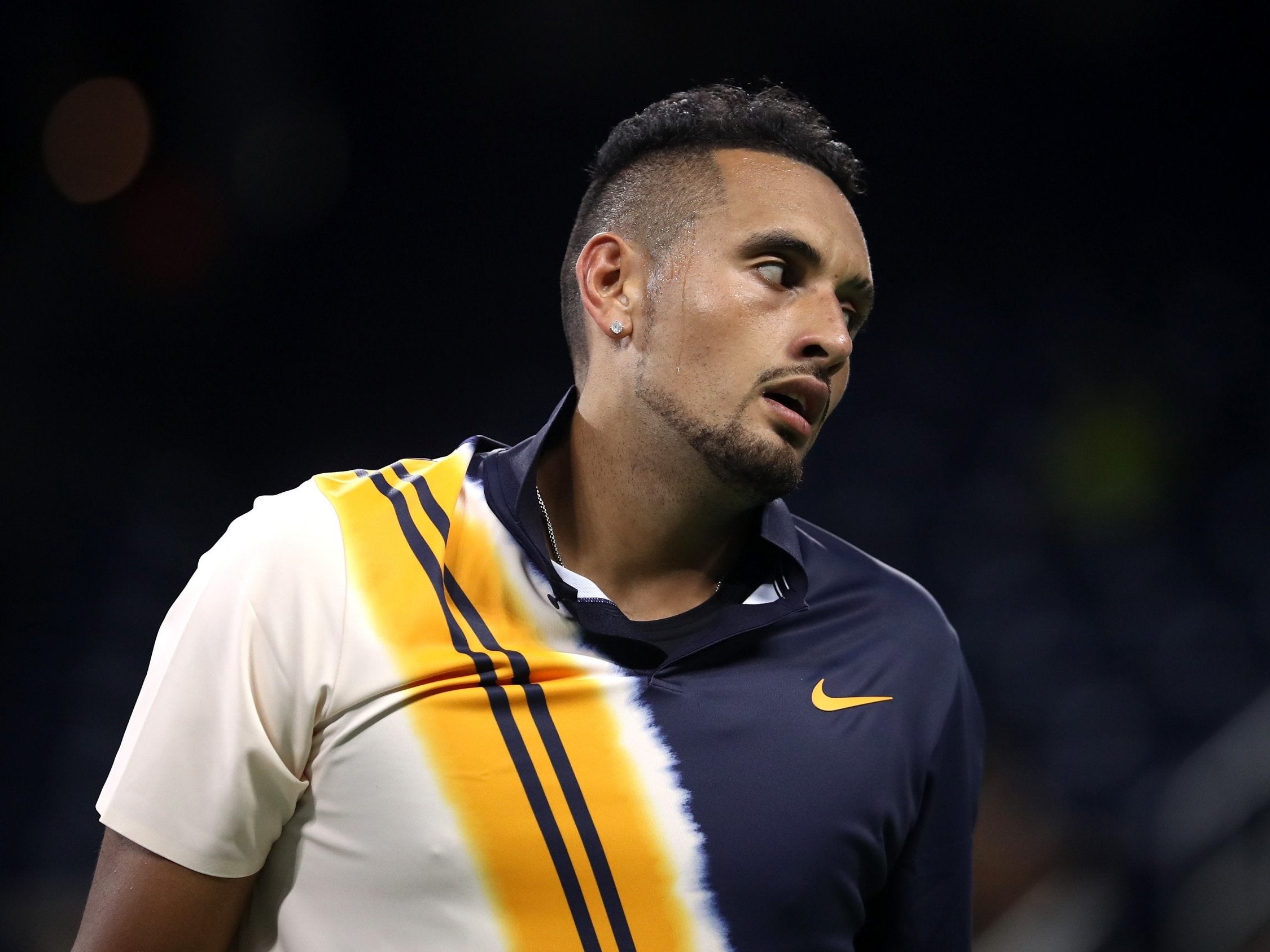 Nick Kyrgios was unhappy with the USTA's use of a heat break