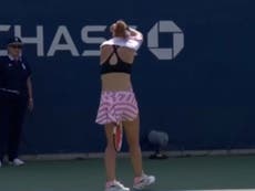 Cornet punished for removing top during match in US Open sexism storm