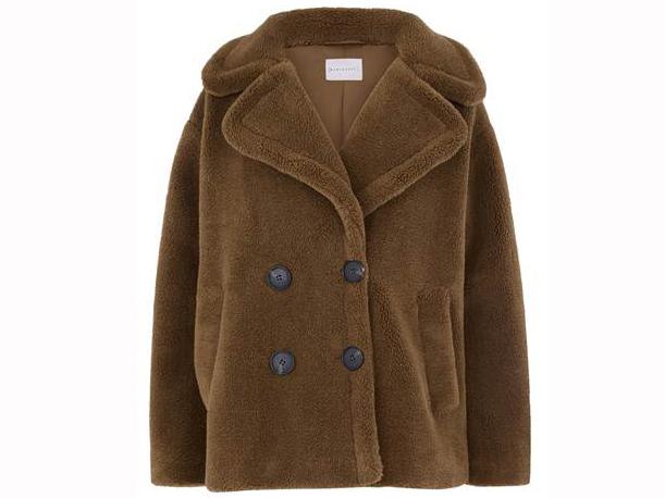 Teddy short faux fur coat, £69, Warehouse