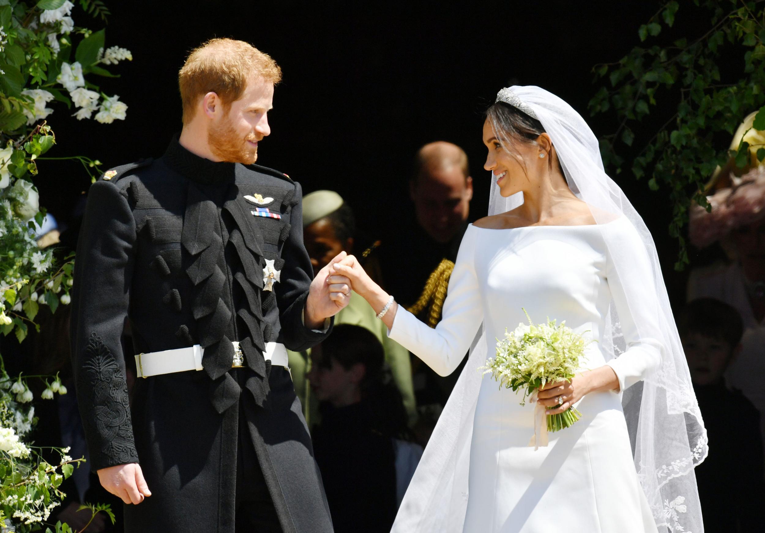 Prince Harry and Meghan Markle s royal wedding outfits are on display The Independent The Independent