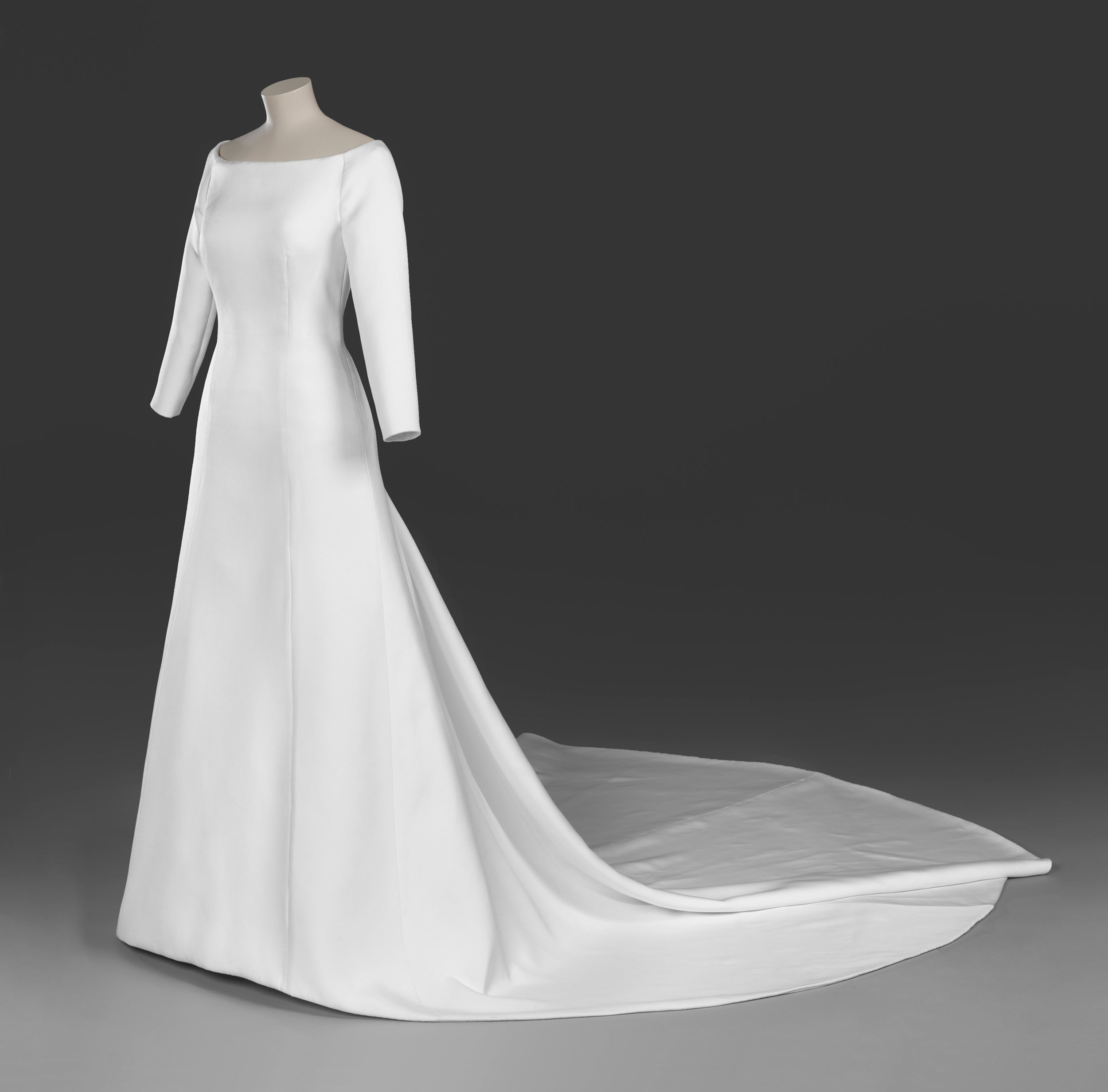 The wedding dress of The Duchess of Sussex, created by the British designer Clare Waight Keller, Artistic Director at the historic French fashion house Givenchy