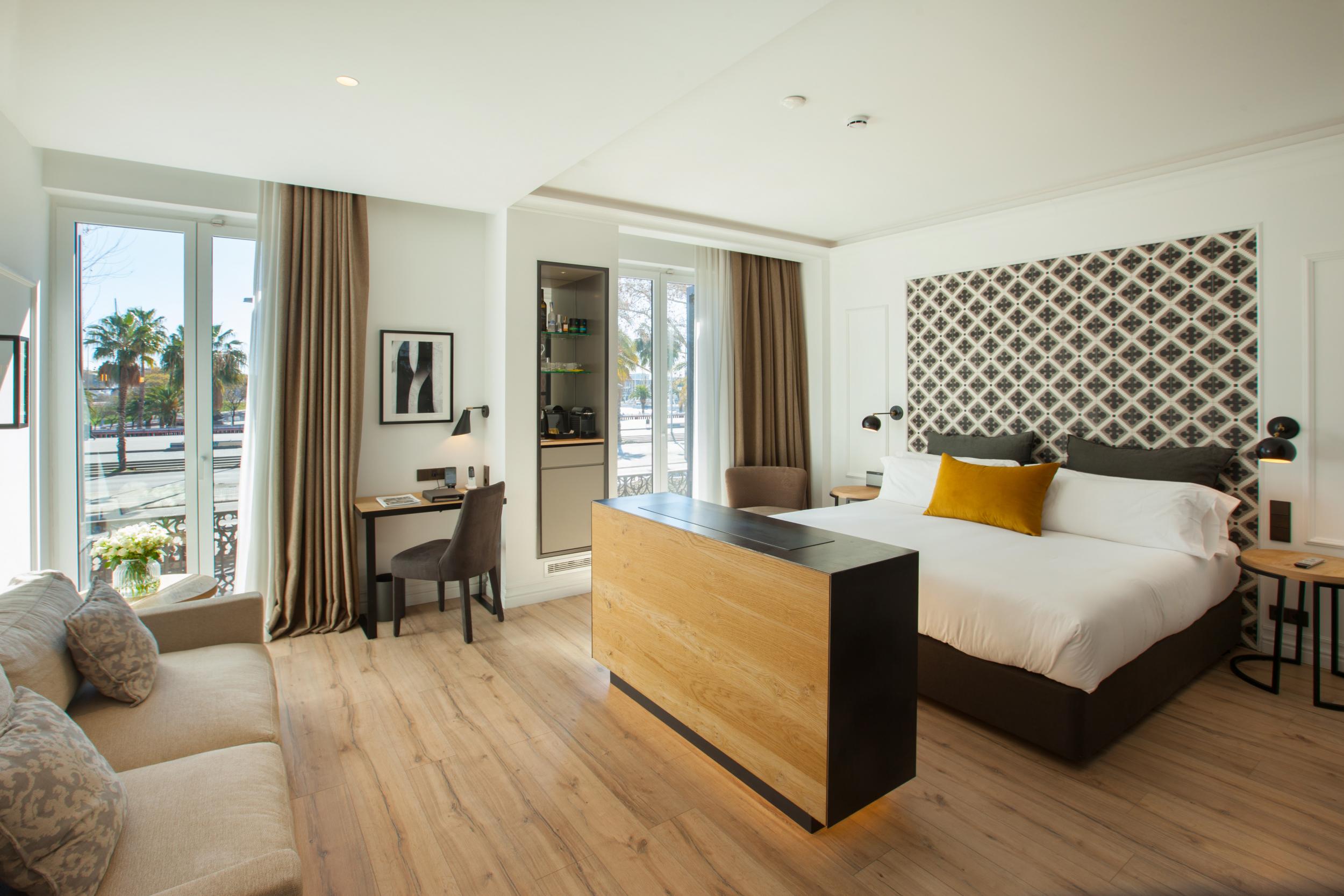 Admire the sea view in The Serras' spacious junior suite