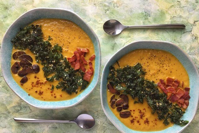 Creamy root vegetable soups are the perfect go-to for autumn evenings 