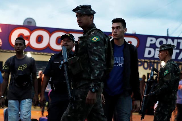 Brazilian soldiers will be deployed in Roraima state to restore order as Venezuelans continue to flee across the border