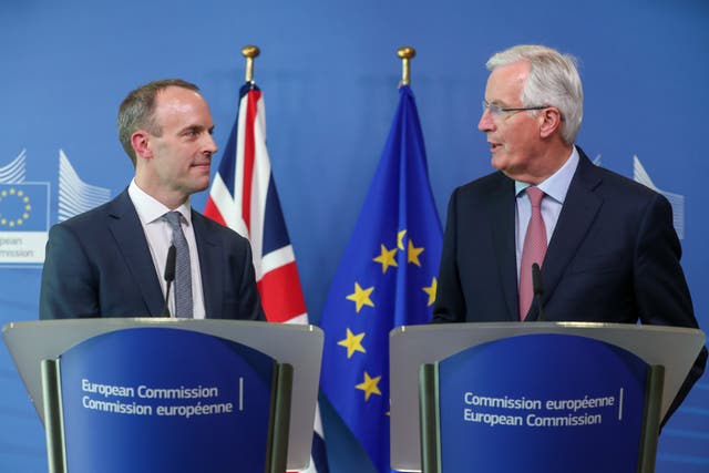 Dominic Raab and Michel Barnier held six hours of talks on Friday as the deadline for agreeing a Brexit deal edges closer