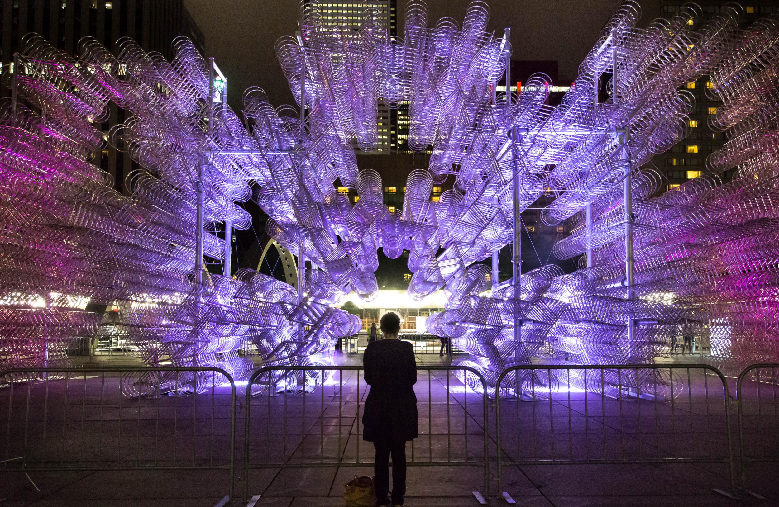 The Nuit Blanche arts festival lights up the city