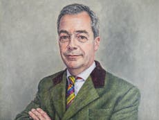 Nigel Farage portrait displayed at Royal Academy goes unsold