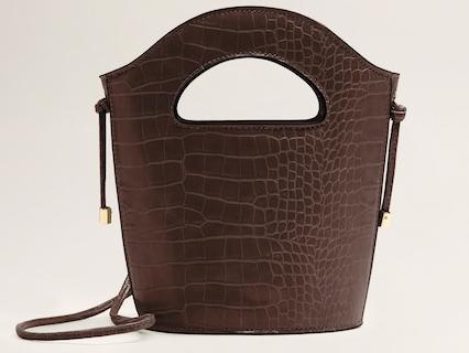 Croc-Effect Tote Bag, £35.99, Mango