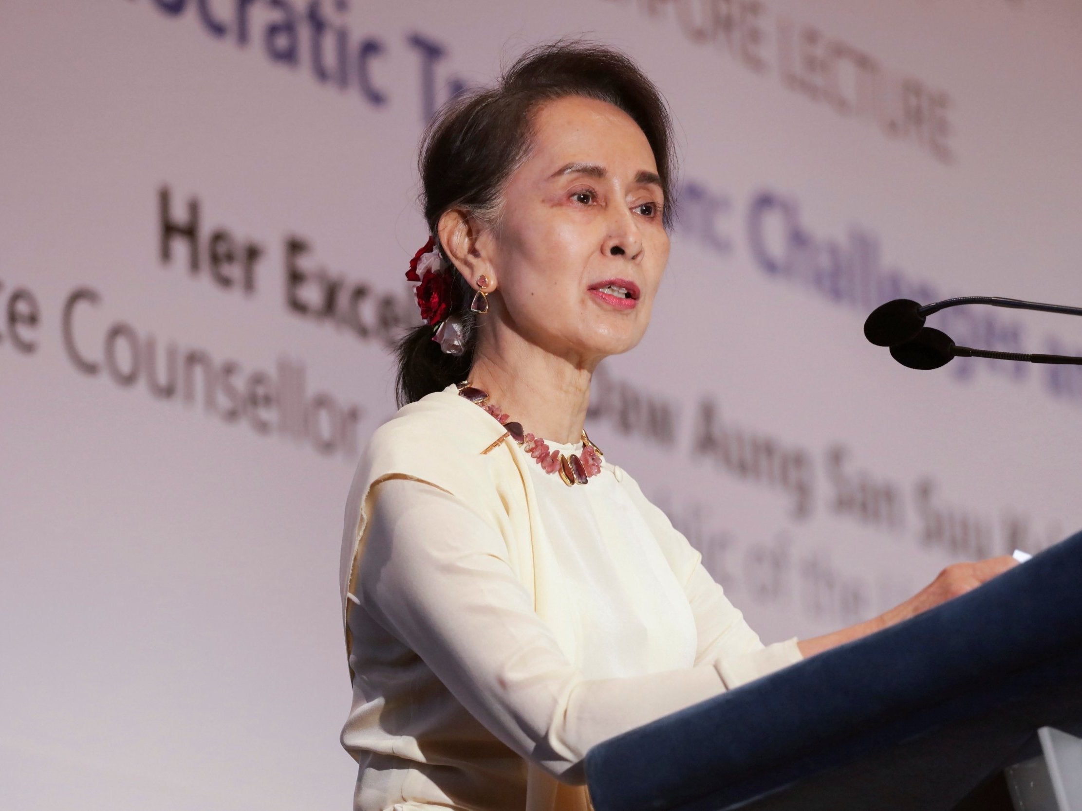 Aung San Suu Kyi won the Nobel Peace Prize in 1991 for campaigning for democracy