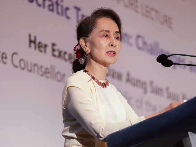 Suu Kyi has been internationally condemned for her silence over military atrocities near the border of Bangladesh