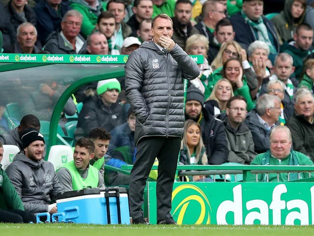 For once Celtic do not seem as dominant as they have been under Brendan Rodgers