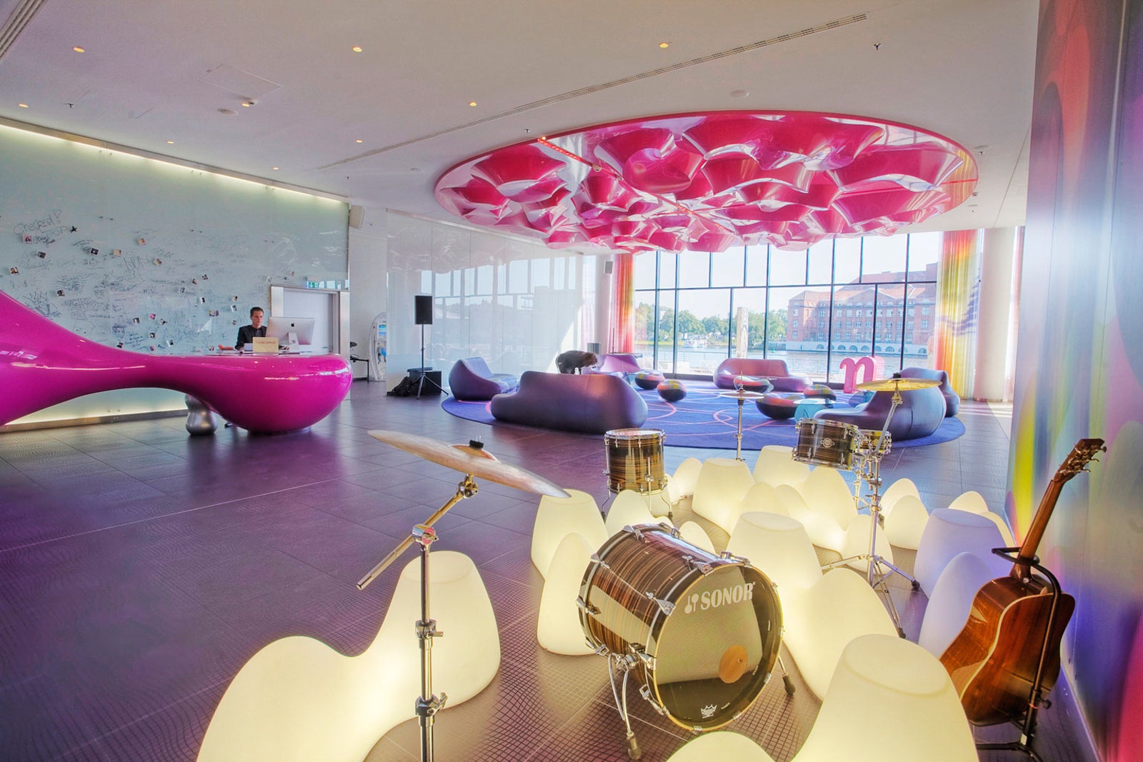 The colourful interior of nhow Berlin is a feast for the senses