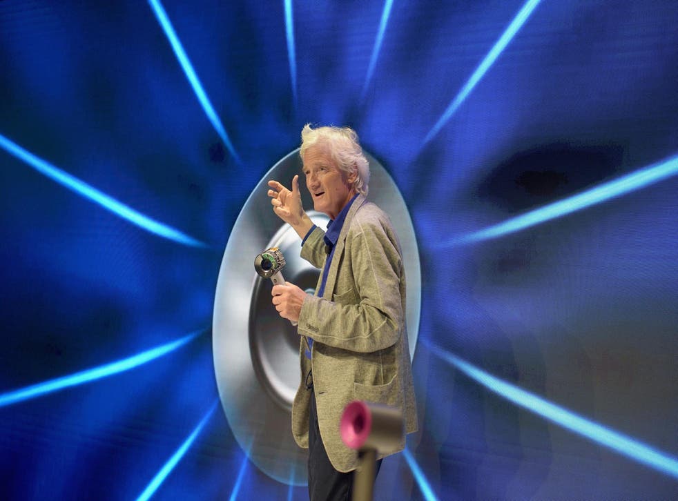Dyson founder and chief engineer Sir James Dyson speaks onstage during the Dyson Supersonic Hair Dryer launch event at Center548 on September 14, 2016 in New York City
