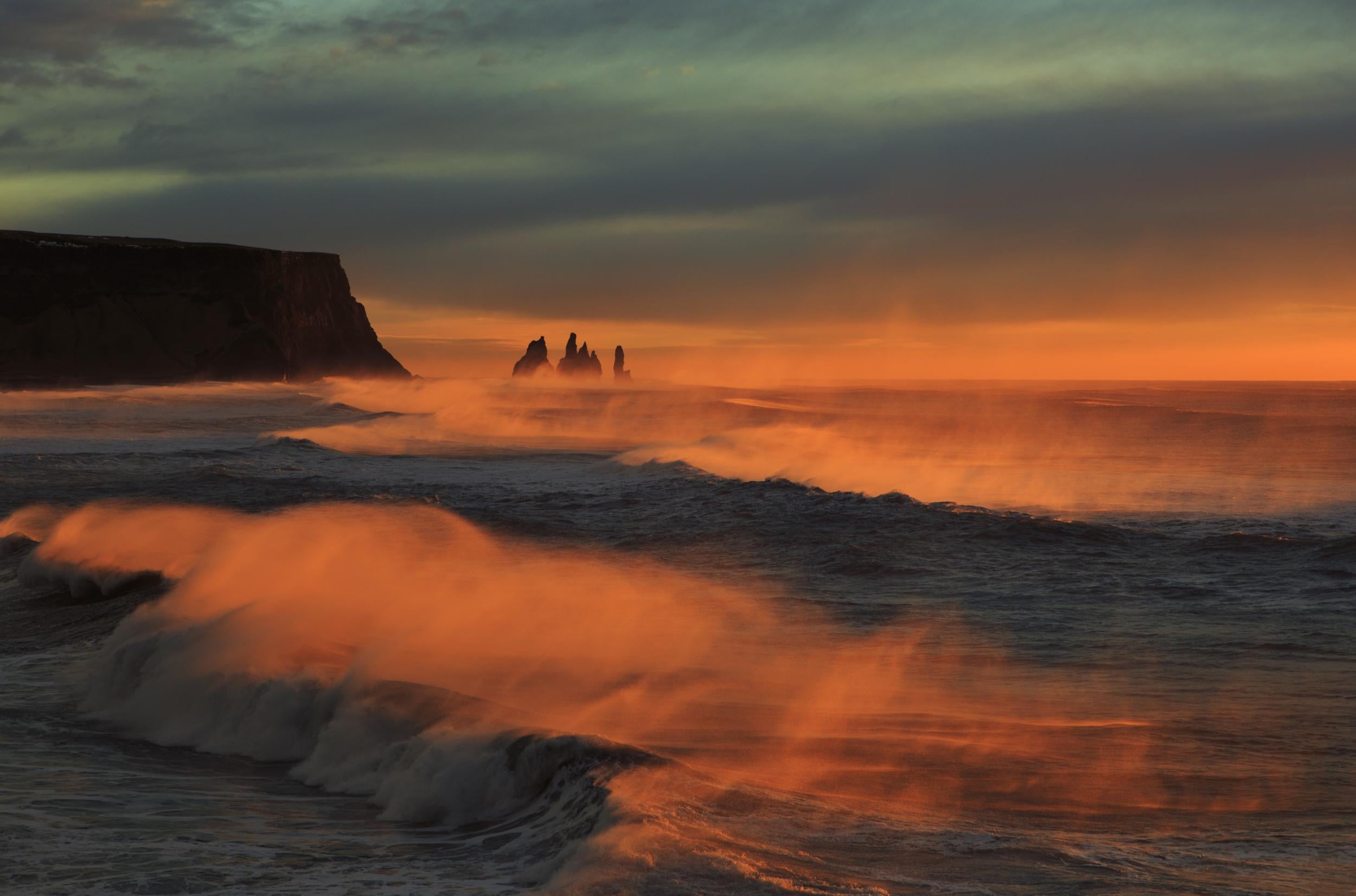 Reynisfjara black sand beach has a dramatic beauty