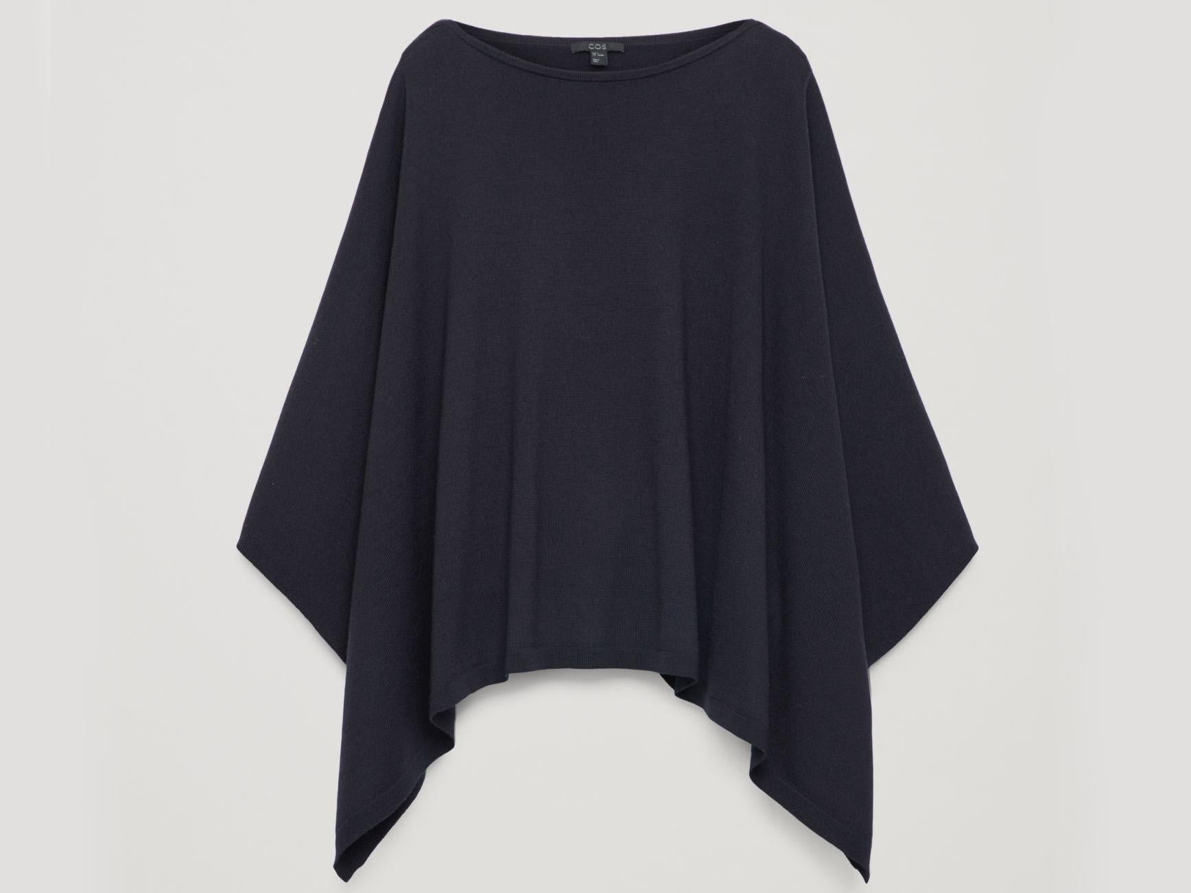 Wool cape scarf, £69, Cos