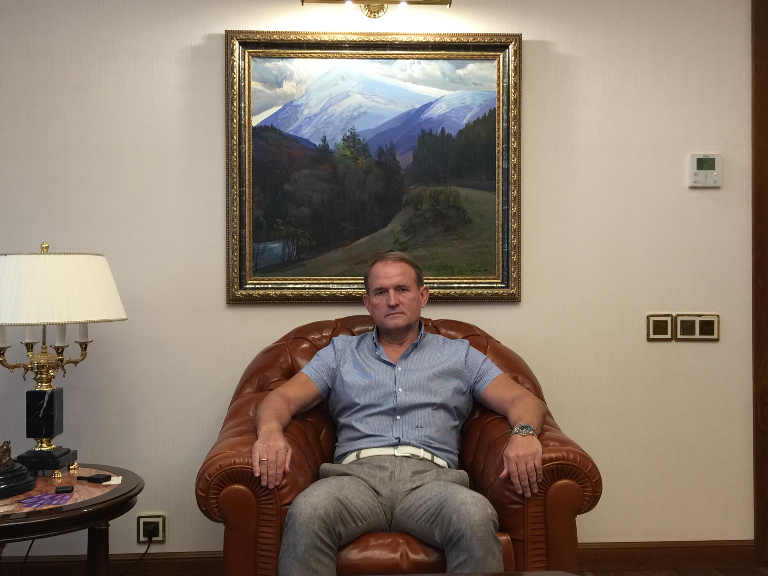 Viktor Medvedchuk at his office in Kiev