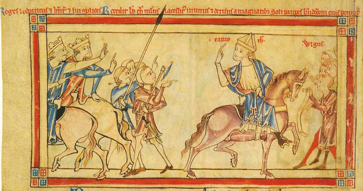 Despite the attempts of the pope and Louis VII of France to broker a peace settlement in 1169, Becket insulted Henry II in front of the assembled crowd of dignitaries, reigniting the feud