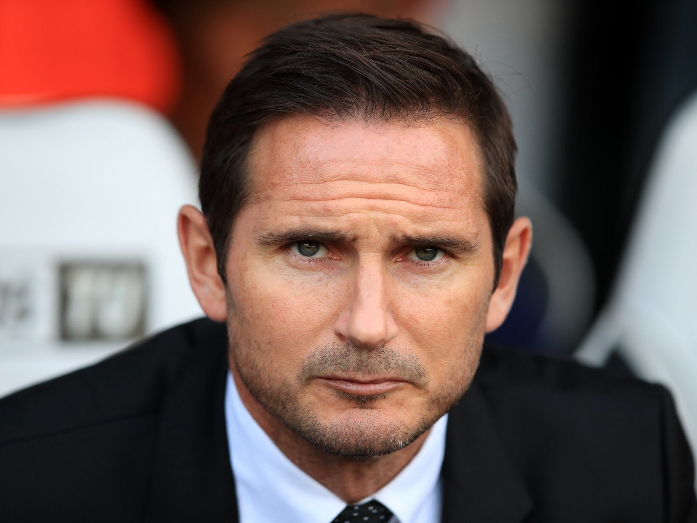 Lampard was shown red as his frustrations got the better of him
