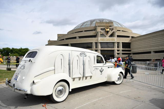 There is historical significance to the hearse carrying Aretha Franklin