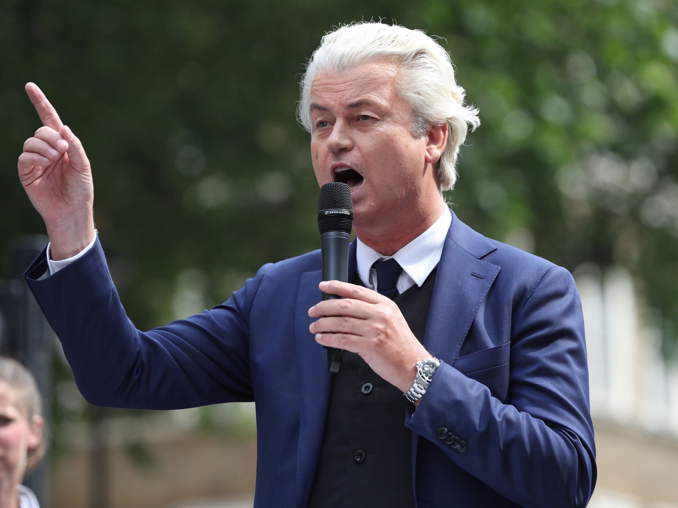 'To avoid the risk of victims of Islamic violence, I have decided not to let the cartoon contest go ahead,' Geert Wilders says