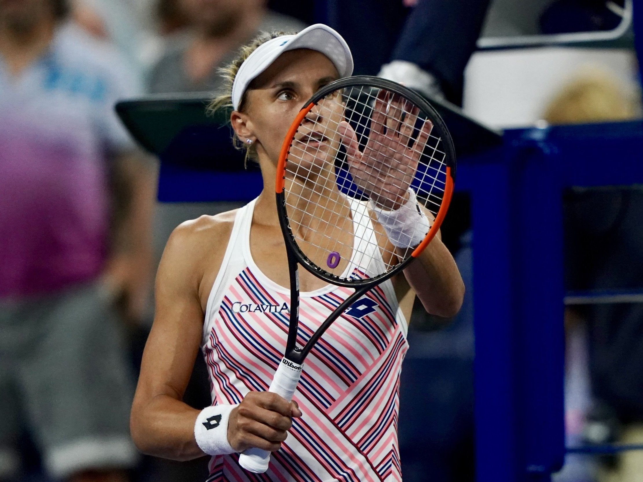 Lesia Tsurenko progressed to the third round at the expense of Wozniacki
