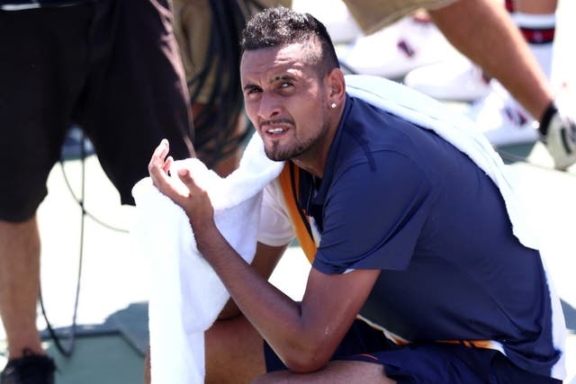 Nick Kyrgios found himself at the centre of an umpire controversy