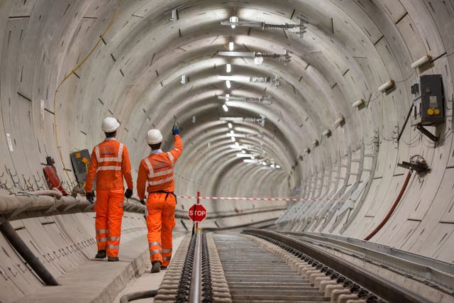 It will be another year before passengers drive down Crossrail's tunnels