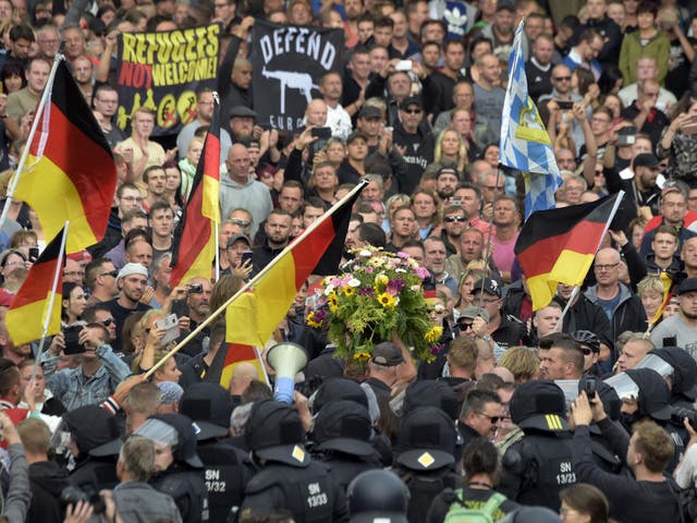 Far-right protesters have become increasingly emboldened on the streets of Chemnitz