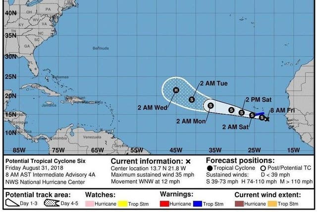 The storm could strengthen into a hurricane over the next several days