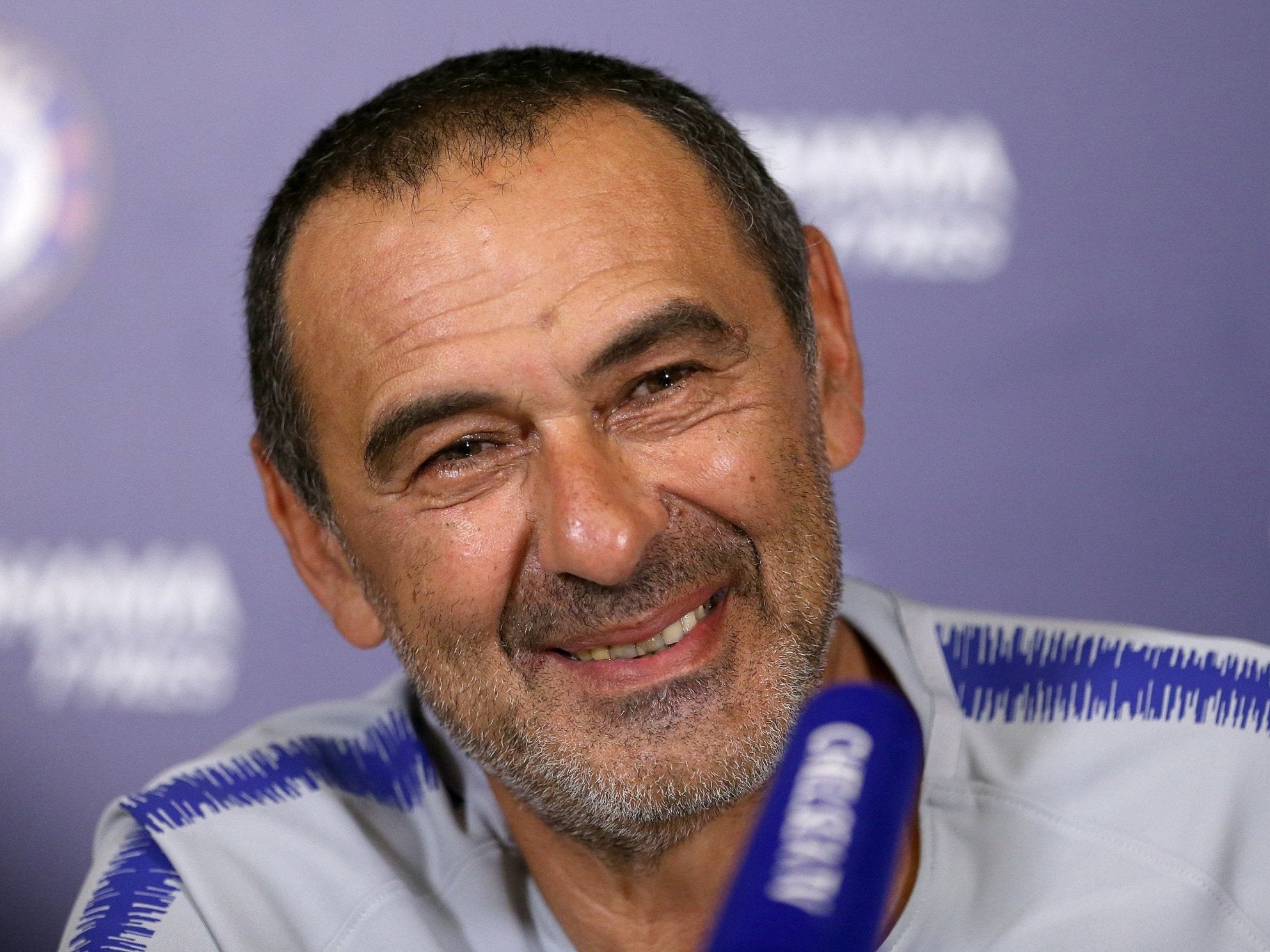 Sarri said that he has now settled into life in England