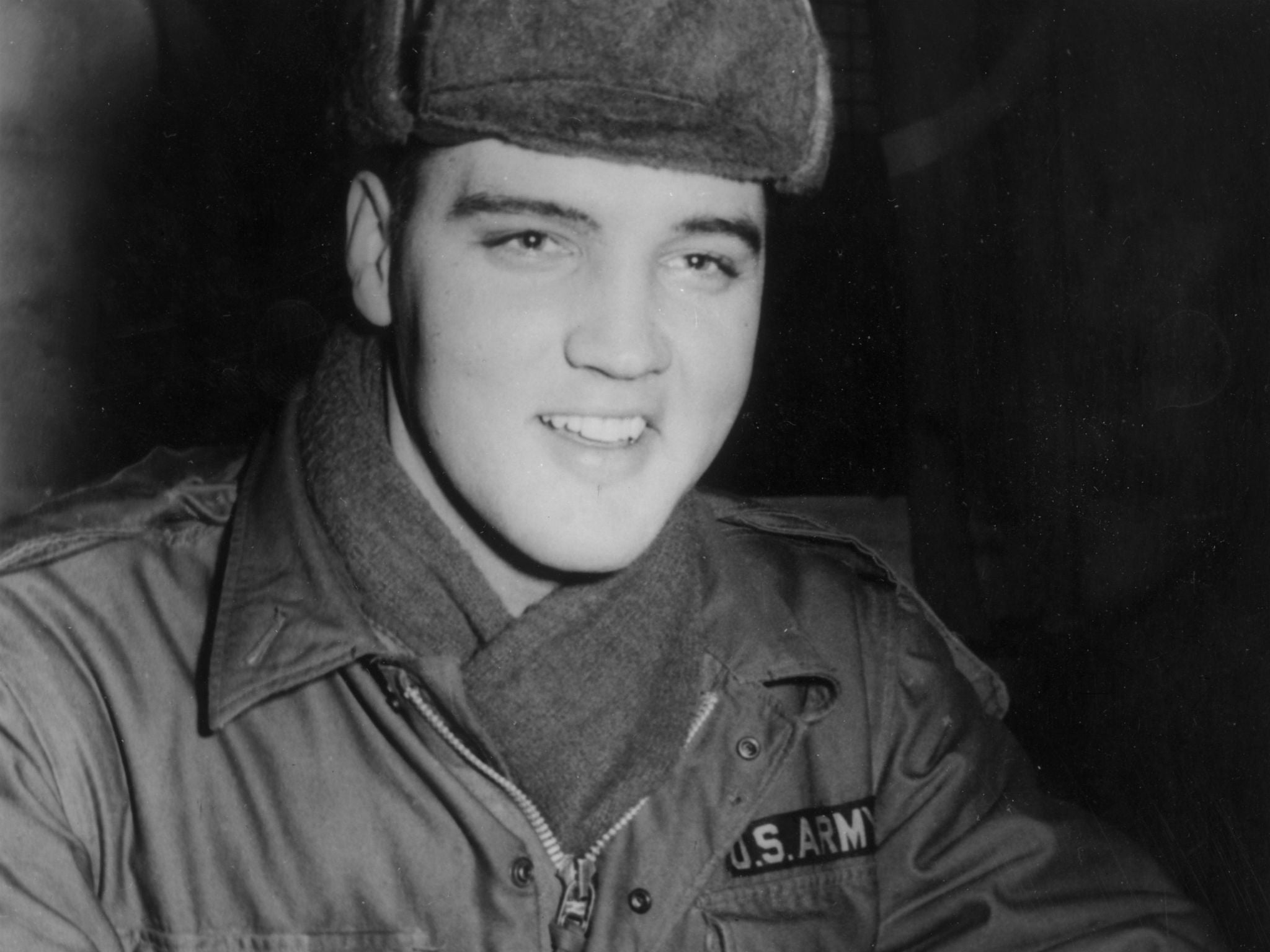 17th December 1958: Presley during his stint as a US serviceman in 1958 (Keystone/Getty)