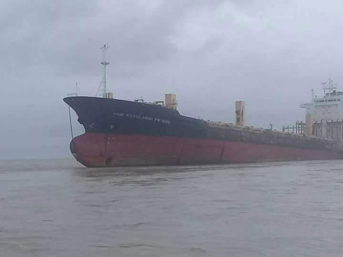 'Ghost ship' with no one on board runs aground on Myanmar coast | The ...