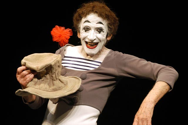 Marcel Marceau and mime became inextricably linked in the public mind across the world