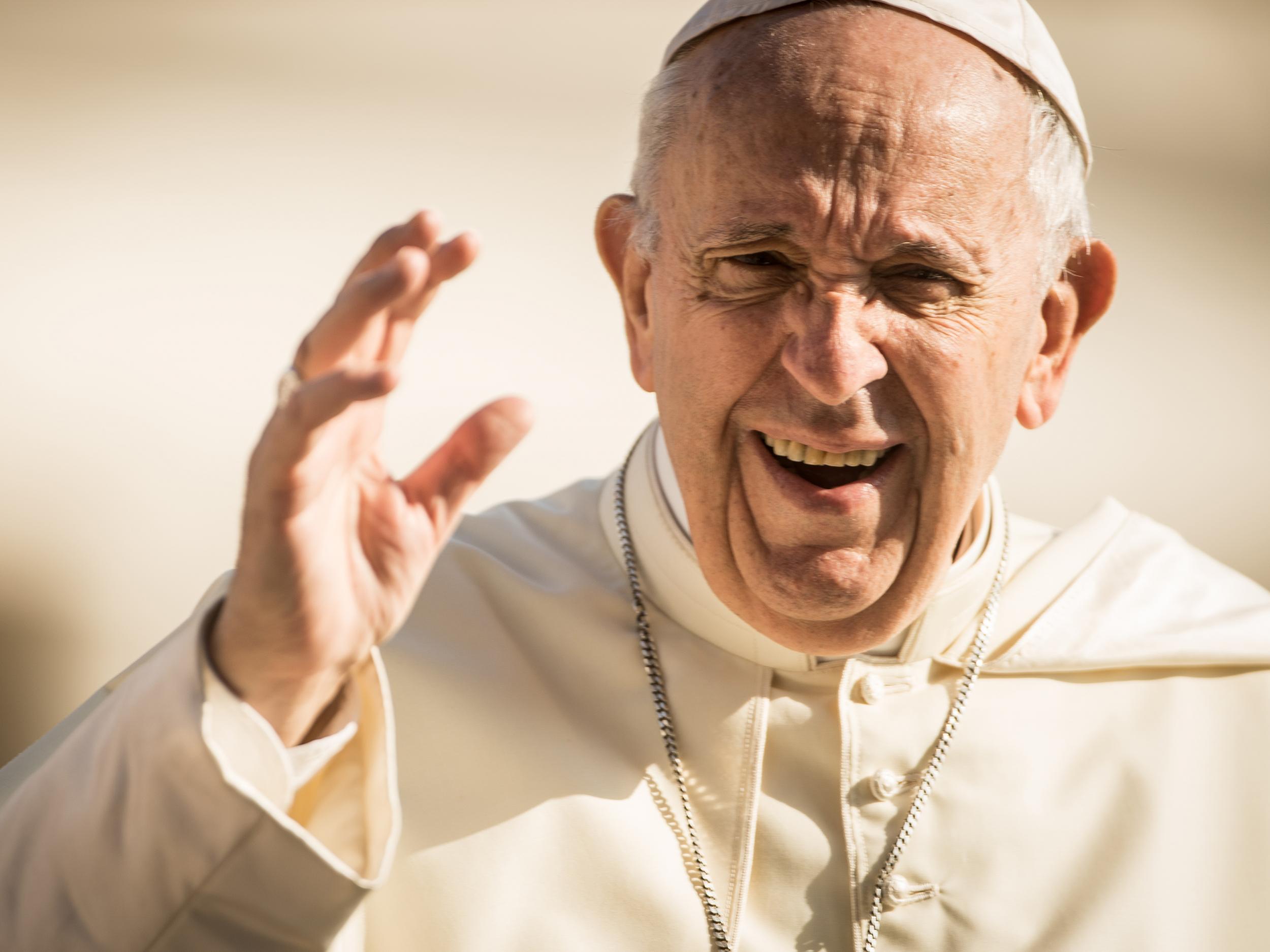 Pope Francis says people must urgently act to protect the world's water sources