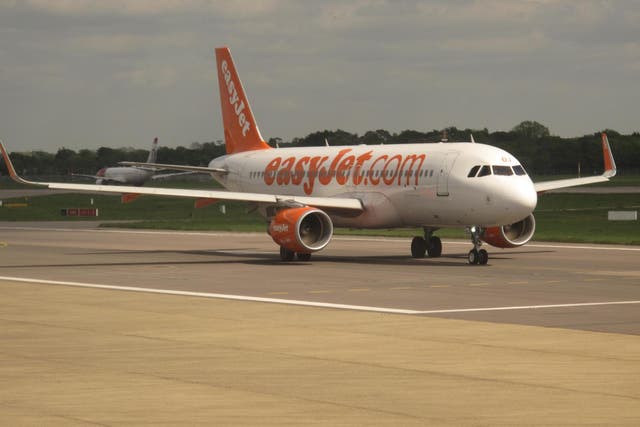 Peak season: an easyJet Airbus at Gatwick Airport