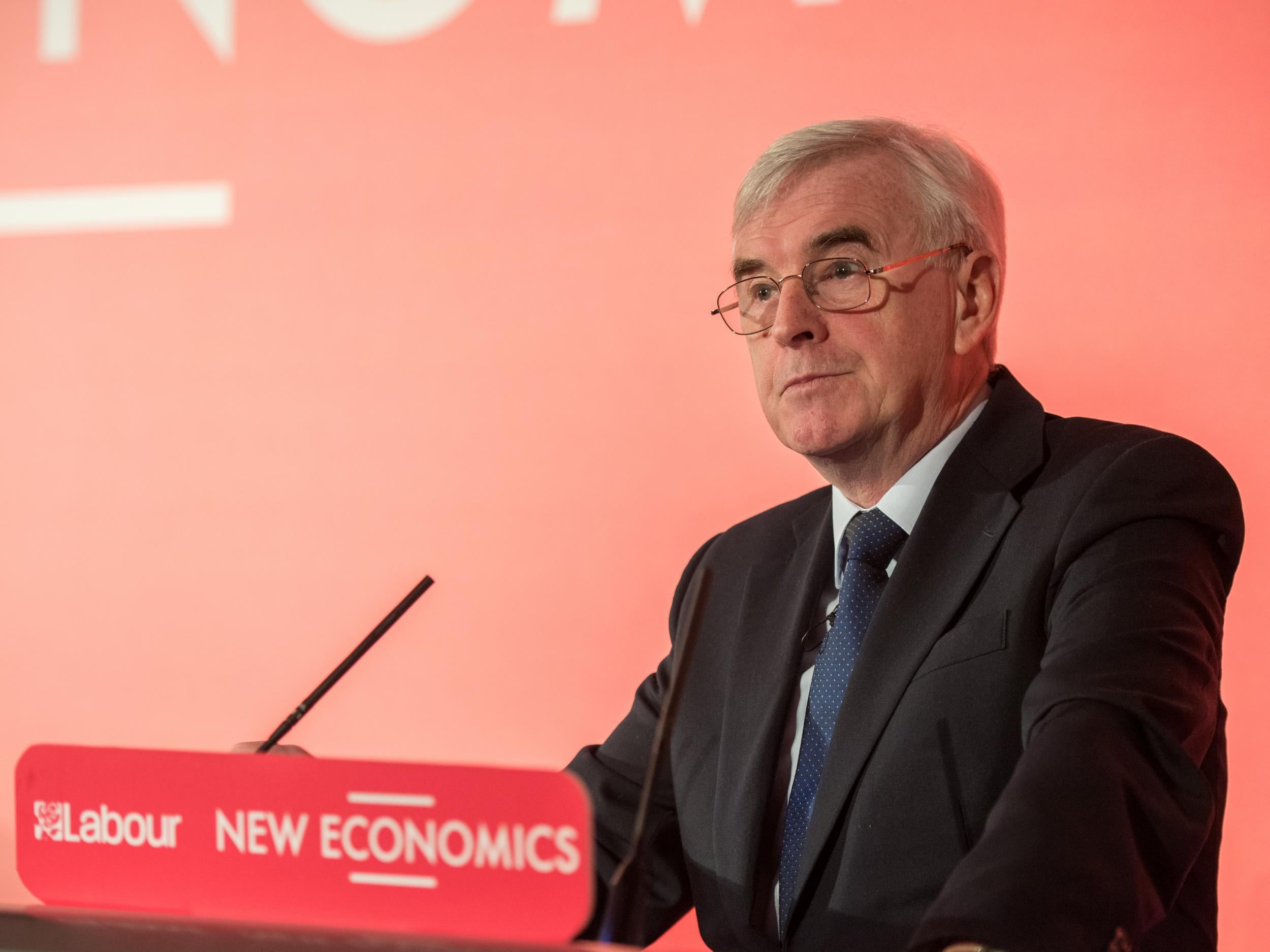 John McDonnell said Labour's plans would 'transform irreversibly the workplace and our working lives'