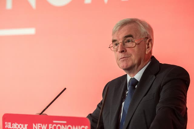 John McDonnell said Labour's plans would 'transform irreversibly the workplace and our working lives'
