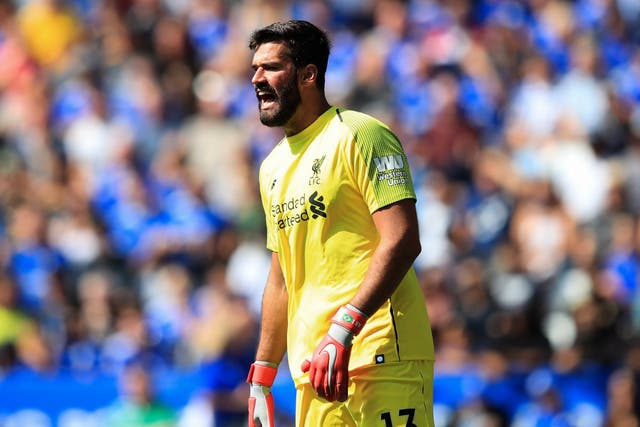 Alisson was left red-faced by his moment to forget during Liverpool's victory over Leicester