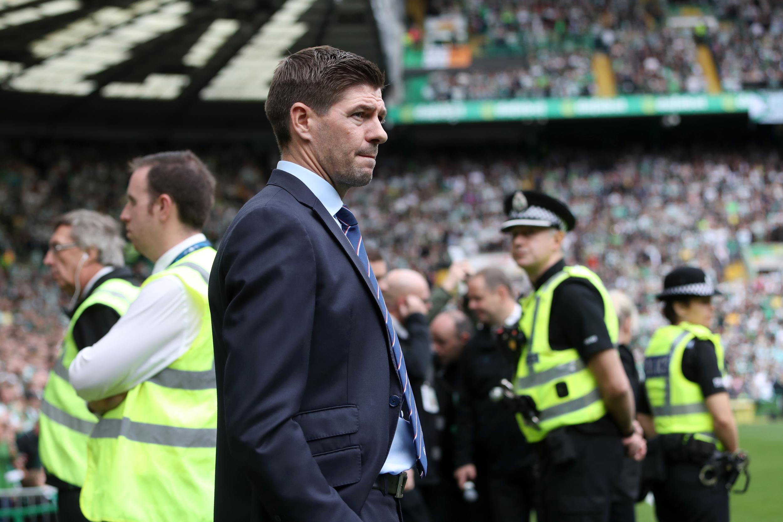 This was Steven Gerrard's first Old Firm derby as Rangers manager