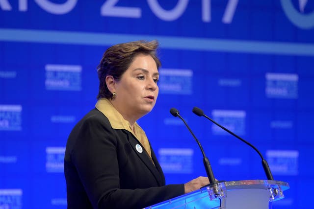 UN climate change chief Patricia Espinosa says governments are not going to achieve climate goals with pledges currently on the table 