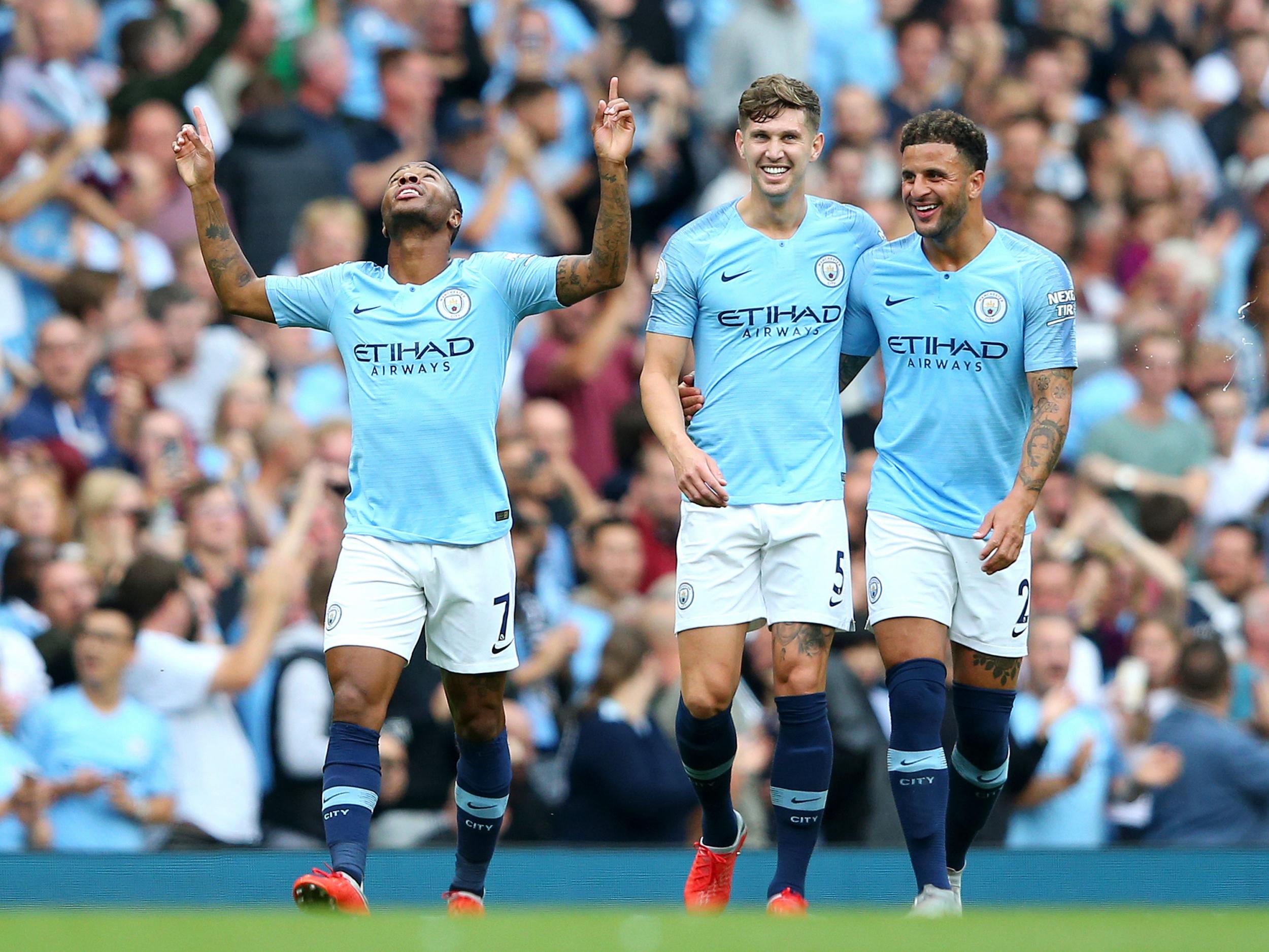 Sterling scored the opener in City's win