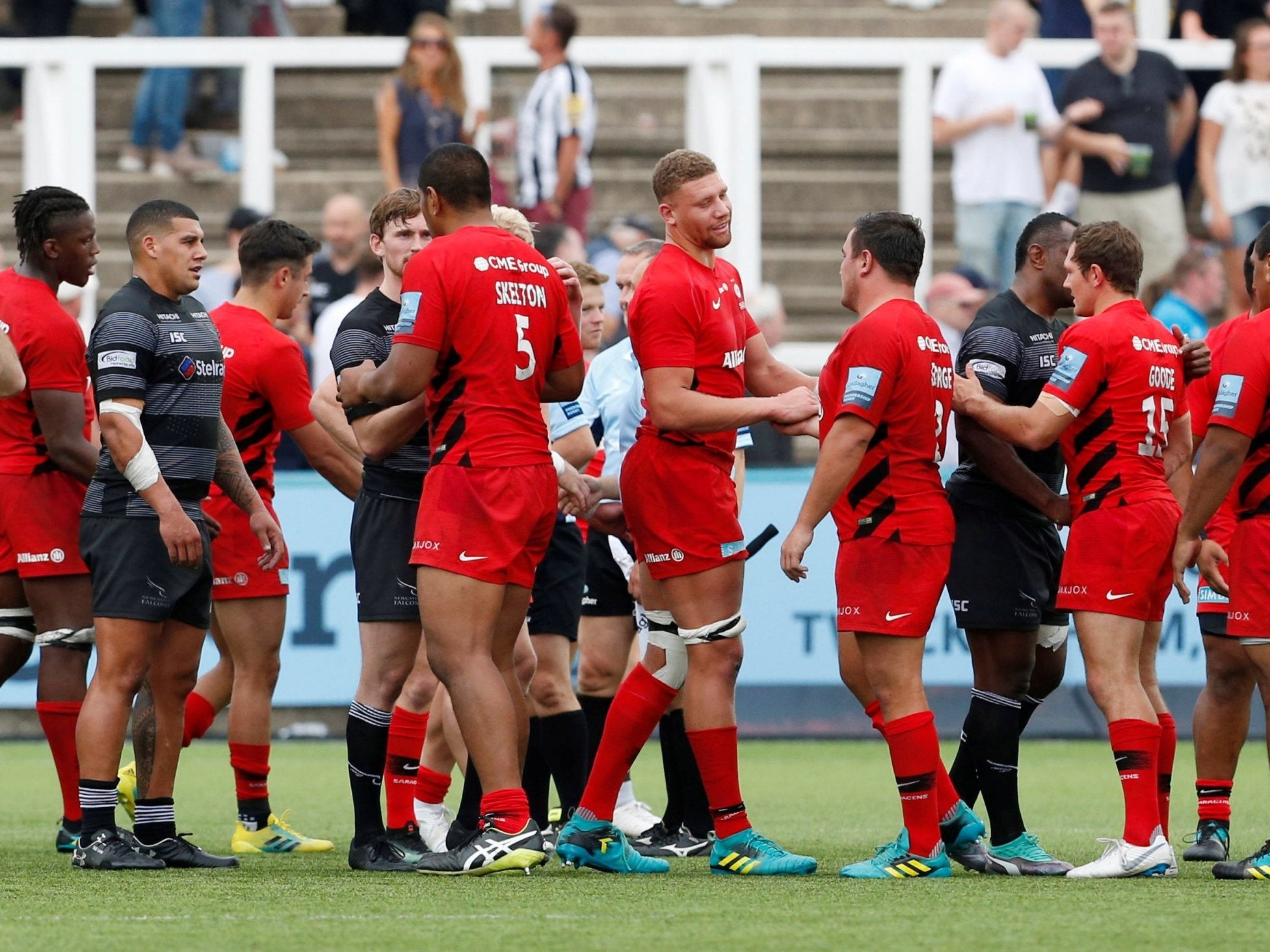 Saracens made a winning start to their Premiership title defence