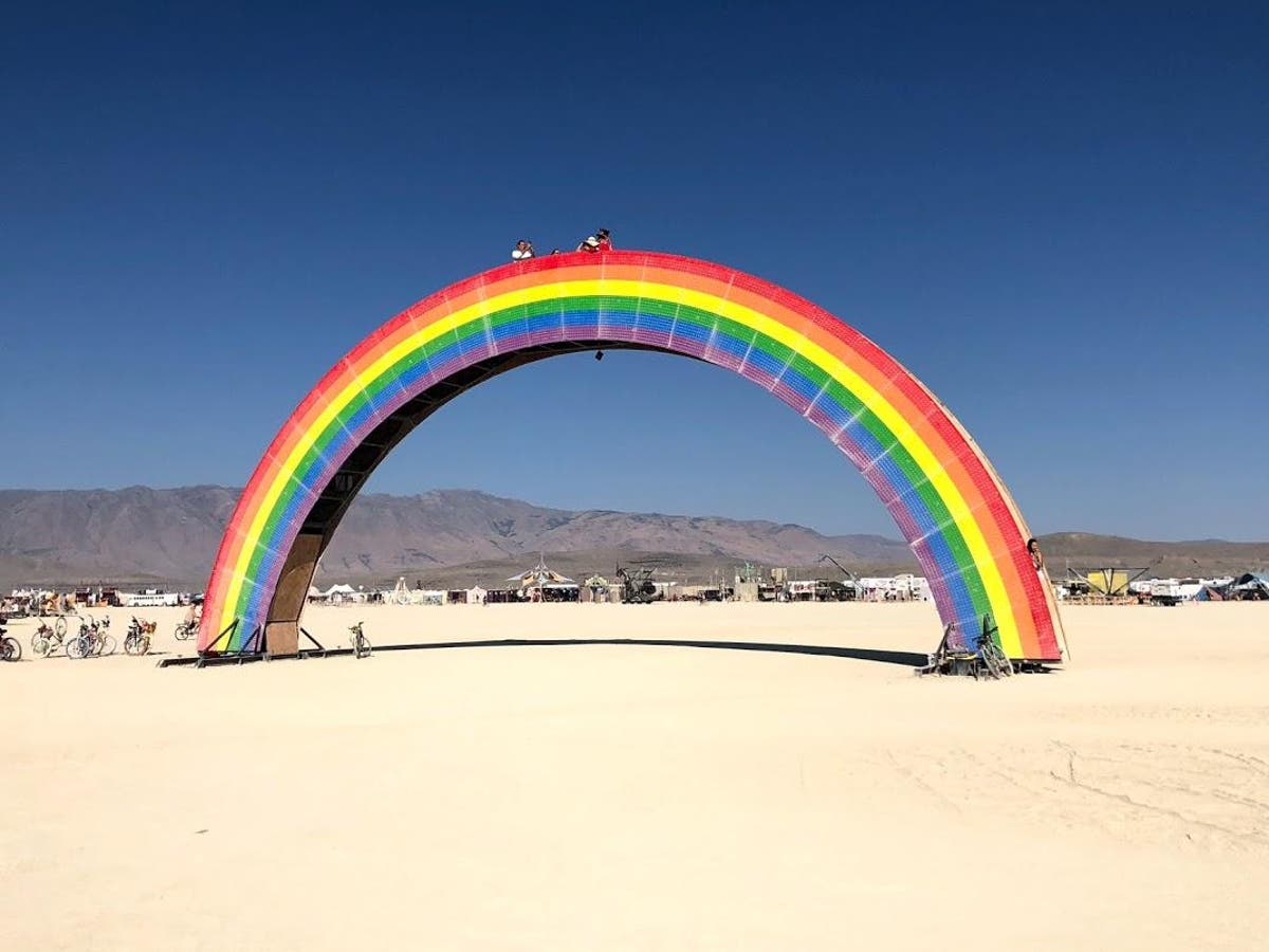 The best artwork from Burning Man 2018, including The Orb, Odd Jelly Out  and Rainbow Bridge | The Independent | The Independent