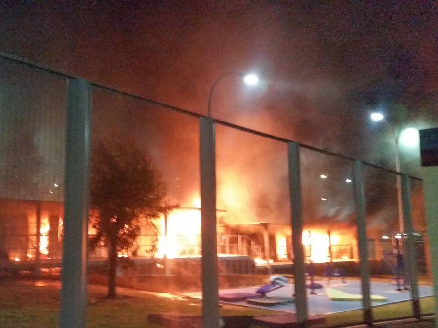 Detainees set parts of Yongah Hill immigration detention centre alight amid ongoing concerns over their welfare and status, following the alleged attempted suicide of an inmate.
