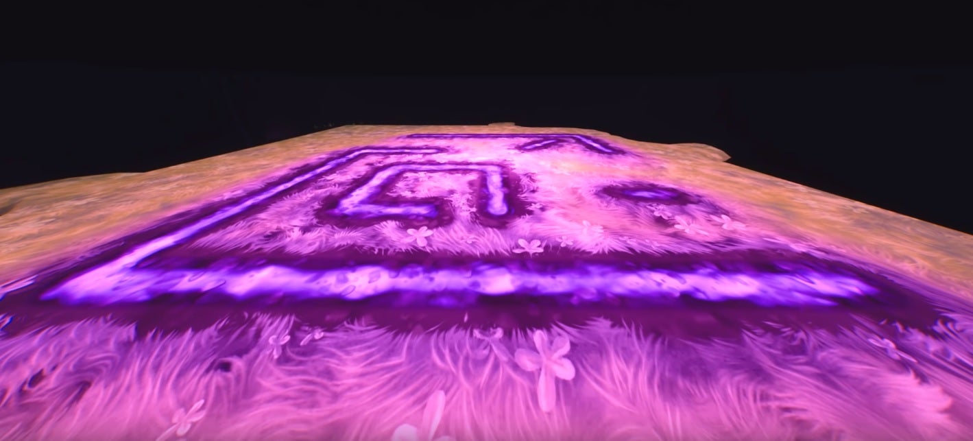 The mysterious box in Fortnite Battle Royale is burning symbols into the ground beneath it