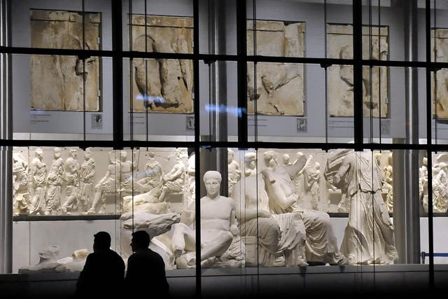 The Parthenon hall of the Acropolis Museum in Athens